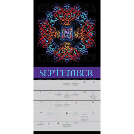 Mike Dubois artwork wall calendar for 2027 with Grateful Dead themes, a gift for Deadheads and fans