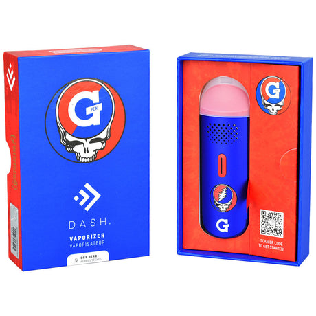 Grateful Dead x G Pen Dash Dry Herb Vaporizer in packaging, 900mAh, compact design