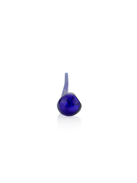 GRAV 10" Gandalf Hand Pipe in Blue - Front View on White Background