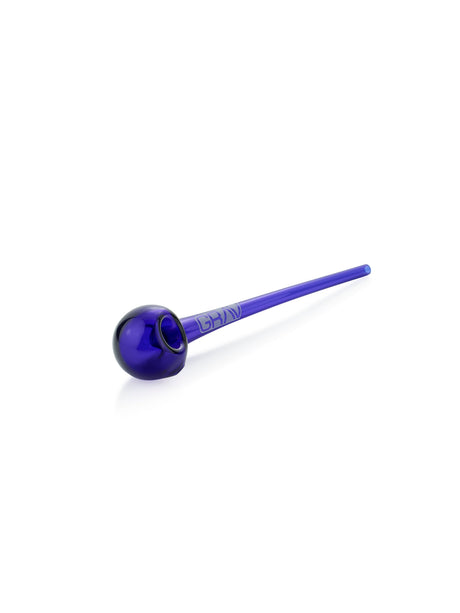 GRAV 10" Gandalf Hand Pipe in Blue - Angled Side View on White Background