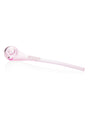 GRAV 10" Gandalf Hand Pipe in Pink, Borosilicate Glass, Side View on White Background