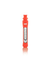 GRAV 12mm Taster with Scarlet Orange Silicone Skin - Front View on White Background