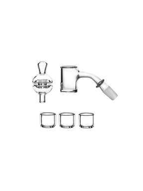 GRAV 14mm 45deg Quartz Banger Kit with Seamless Design for Dab Rigs, Clear View