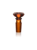 GRAV 14mm Basin Bowl in Amber - Front View on Seamless White Background