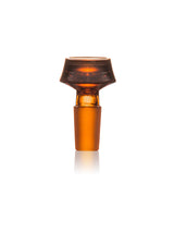 GRAV 14mm Caldera Bowl in Amber - Front View on White Background, Durable Borosilicate Glass