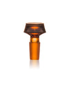 GRAV 14mm Caldera Bowl in Amber - Front View on White Background, Durable Borosilicate Glass