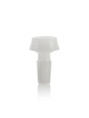 GRAV 14mm Caldera Bowl in White - Front View on Seamless White Background