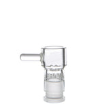 GRAV 14mm Female Octobowl with Clear Glass and Engraved Logo - Front View