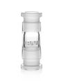 GRAV 14mm Female to Female Joint Adapter for Bongs, Clear Borosilicate Glass, Front View