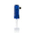 GRAV 14mm blue glycerin chiller attachment for bongs, front view on white background