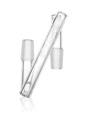 GRAV 14mm Male to Male Drop Down Adapter, Borosilicate Glass, 90 Degree Joint, Clear