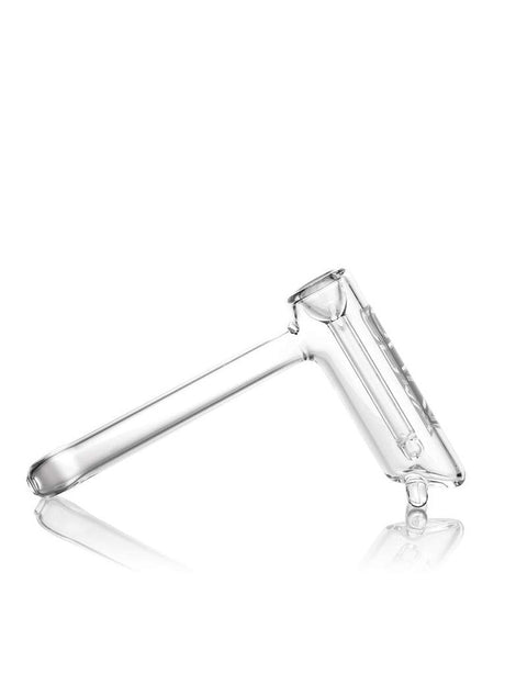GRAV 4" Hammer Bubbler in Clear Borosilicate Glass - 32mm - Side View