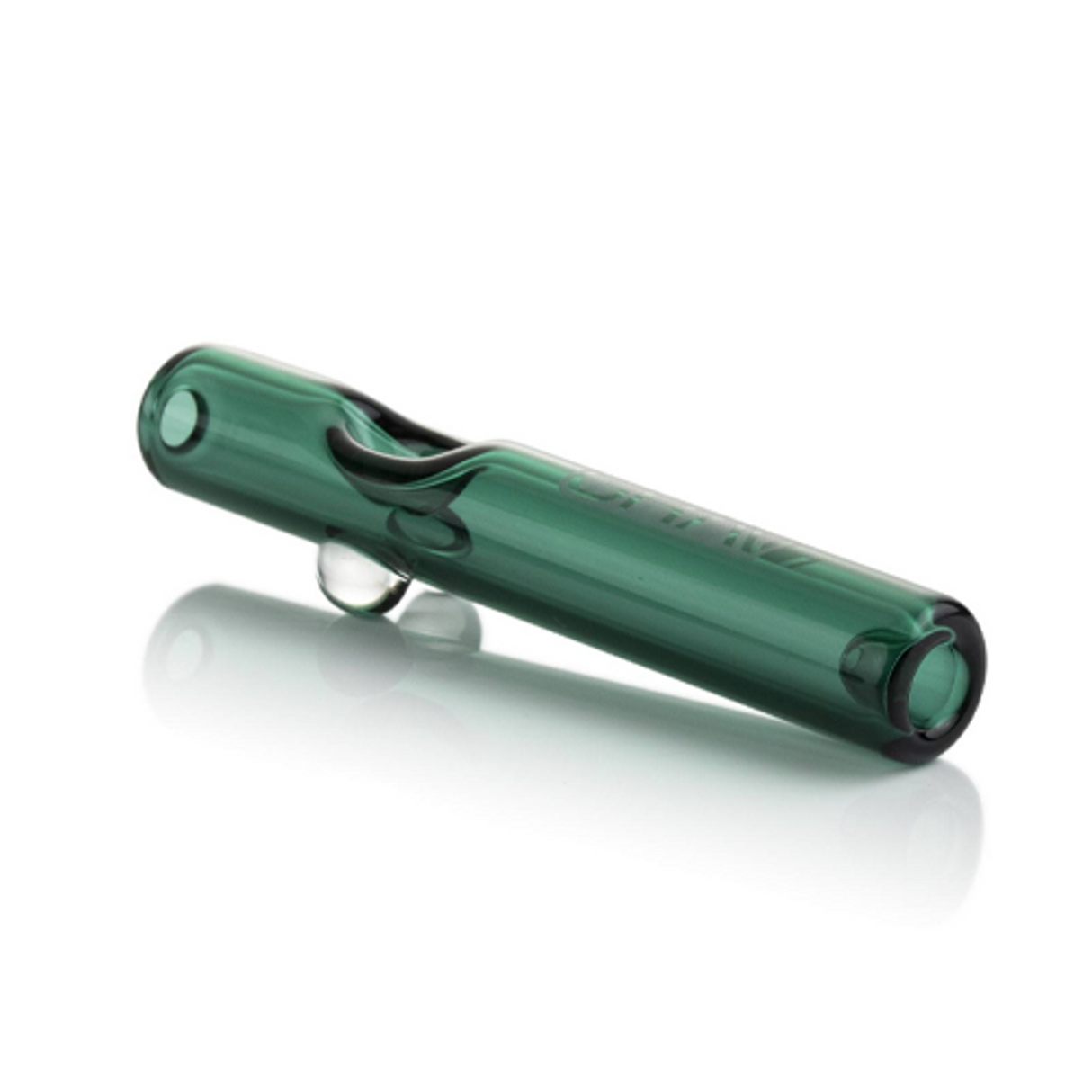 GRAV 5" Mini Steamroller in Lake Green - Compact Borosilicate Glass Hand Pipe