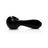 GRAV 6'' Large Spoon Pipe in Black, Borosilicate Glass, Portable Design, Side View