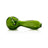 GRAV 6'' Large Spoon Pipe in Green - Side View on White Background, Portable Borosilicate Glass