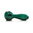 GRAV 6'' Large Spoon Pipe in Lake Green, Side View, Portable Borosilicate Glass, for Dry Herbs