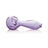 GRAV 6'' Large Spoon Hand Pipe in Lavender - Durable Borosilicate Glass, Side View
