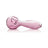 GRAV 6'' Large Spoon Hand Pipe in Pink - Side View on Seamless White Background