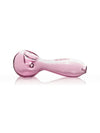 GRAV 6'' Large Spoon Hand Pipe in Pink - Side View on Seamless White Background