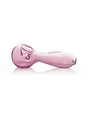 GRAV 6'' Large Spoon Hand Pipe in Pink - Side View on Seamless White Background