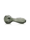 GRAV 6'' Large Spoon Hand Pipe in Smoke Grey, Borosilicate Glass, Side View