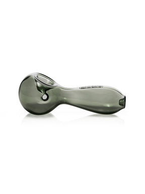 GRAV 6'' Large Spoon Hand Pipe in Smoke Grey, Borosilicate Glass, Side View