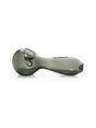 GRAV 6'' Large Spoon Hand Pipe in Smoke Grey, Borosilicate Glass, Side View