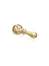 GRAV Bauble Spoon in Fumed Color Changing Glass, Heavy Wall Design, 4.5" Length