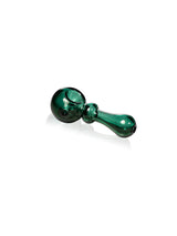 GRAV Bauble Spoon in Lake Green, 4.5" Borosilicate Glass Hand Pipe with Thick Wall