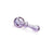 GRAV Bauble Spoon in Lavender - Heavy Wall Borosilicate Glass Hand Pipe for Dry Herbs, 4.5" Length