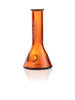 GRAV Beaker Spoon in Amber - Front View on White Background - Compact Borosilicate Glass Pipe