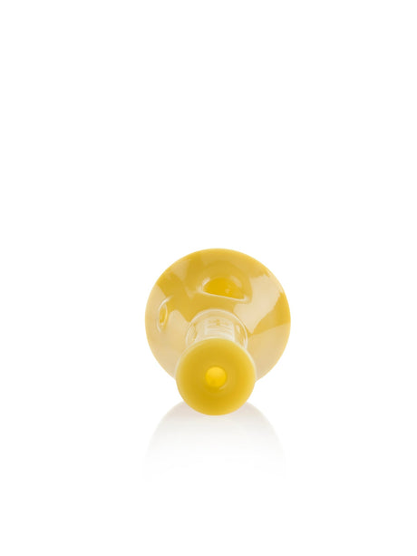 GRAV Beaker Spoon in Amber - Compact Borosilicate Glass Hand Pipe for Dry Herbs, Front View