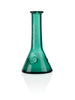 GRAV Beaker Spoon in Lake Green, compact borosilicate glass hand pipe, front view on white background