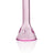 GRAV Beaker Spoon Pipe in Pink, Borosilicate Glass, 4" Compact Design, Front View on White Background