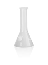 GRAV Beaker Spoon in White - Front View - Portable Borosilicate Glass Hand Pipe