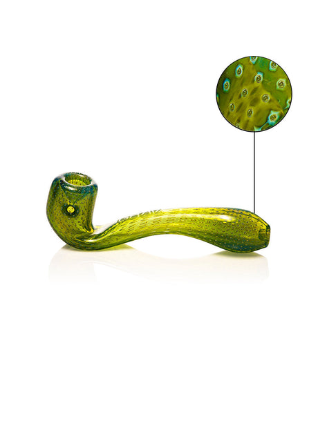 GRAV Classic Sherlock Hand Pipe in Green - Bubble Trap Design with Deep Bowl - 6" Compact Size