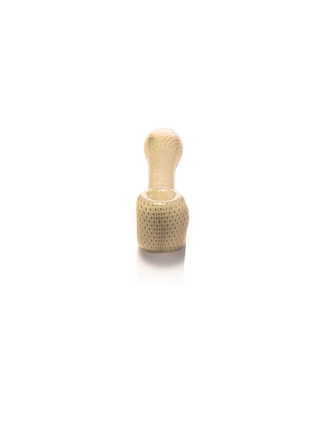 GRAV Classic Sherlock Hand Pipe in Amber - Bubble Trap Design with Deep Bowl - Front View