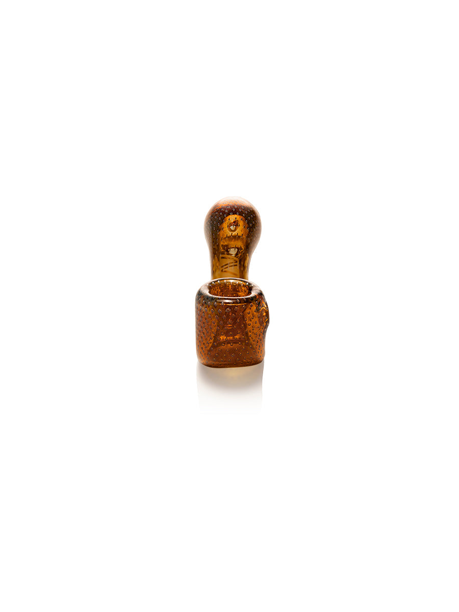 GRAV Classic Sherlock Hand Pipe in Amber - Compact 6" Borosilicate Glass Design for Dry Herbs