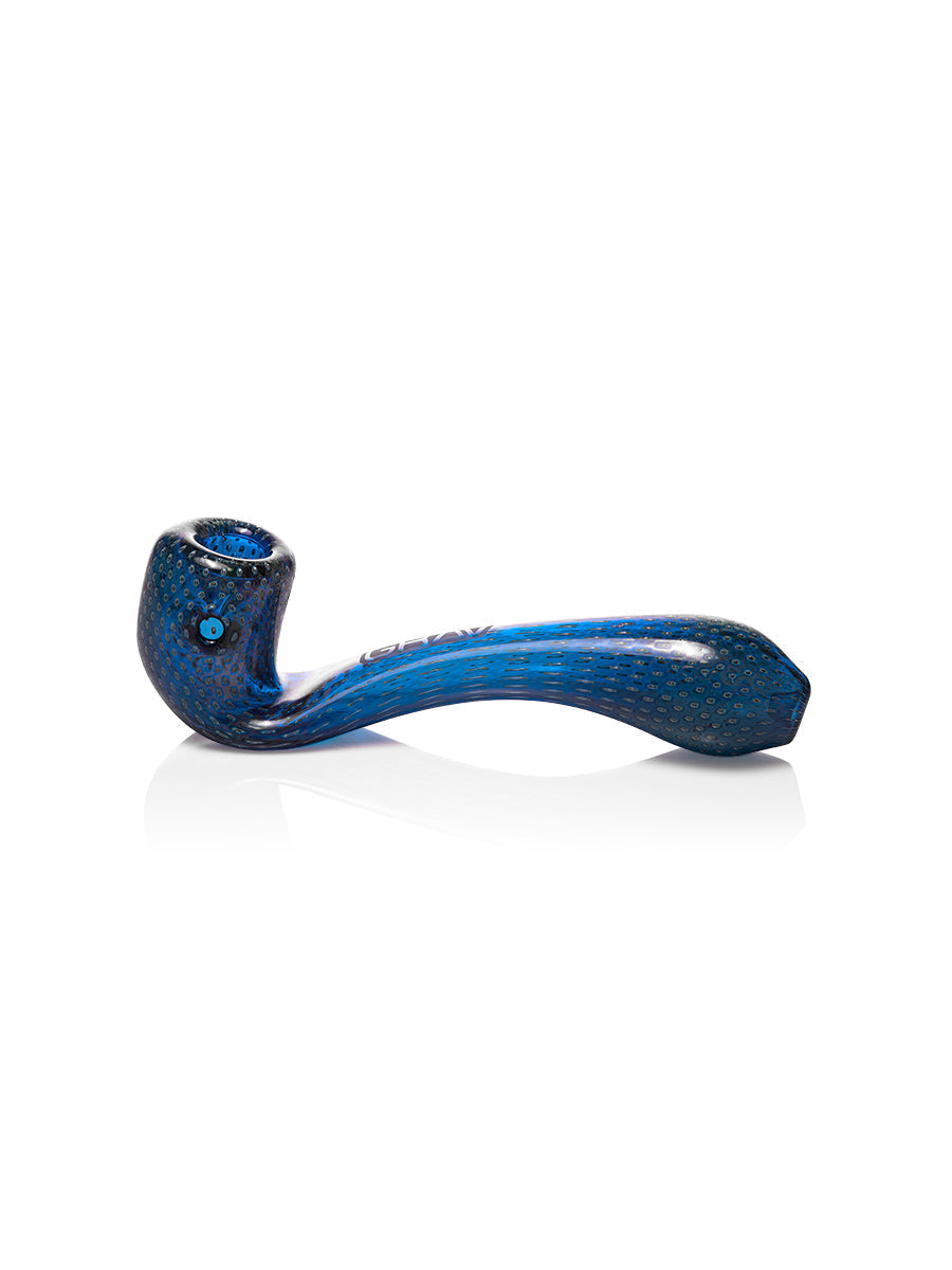 GRAV Classic Sherlock Bubble Trap Hand Pipe in Blue - Compact 6" Design for Dry Herbs