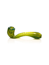 GRAV Classic Sherlock - Bubble Trap Hand Pipe in Amber Color, Side View on White Background