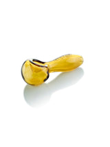 GRAV Classic Spoon Hand Pipe in Amber, 4" Compact Borosilicate Glass, Side View