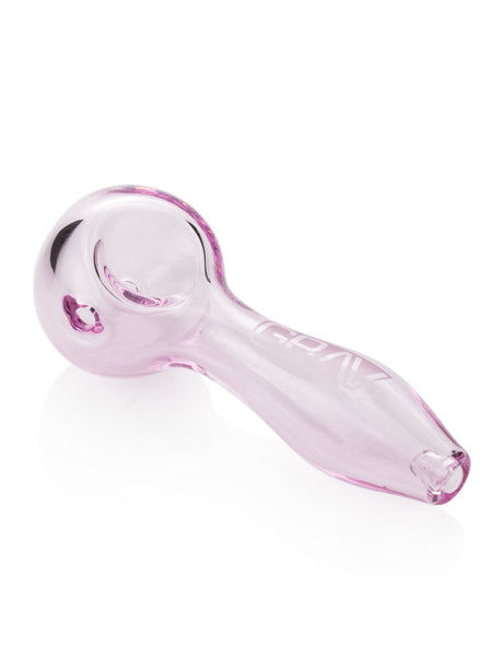 GRAV Classic Spoon Hand Pipe in Pink - Compact 4" Size with 4mm Thick Borosilicate Glass