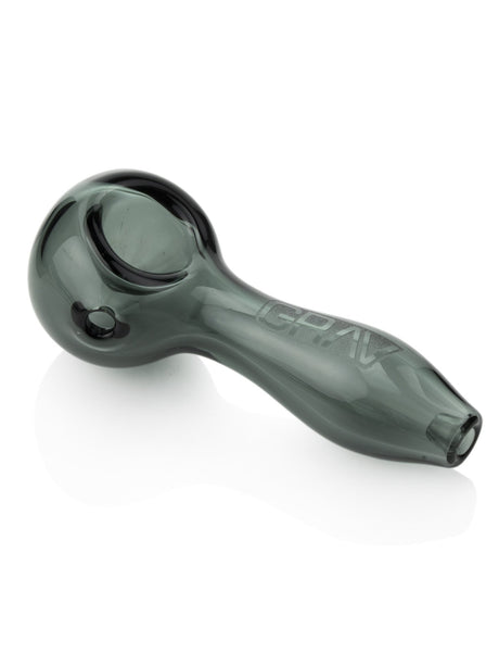 GRAV Classic Spoon in Smoke - Compact 4" Hand Pipe with 4mm Thick Borosilicate Glass