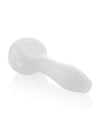 GRAV Classic Spoon Hand Pipe in White - 4" Portable Borosilicate Glass with 4mm Thickness