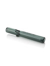 GRAV Classic Steamroller in Smoke - Side View on White Background - Durable Borosilicate Glass