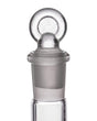 GRAV Cleaning Plug for bongs, clear borosilicate glass, 18mm, close-up view