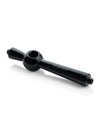 GRAV Deco Steamroller in Black - Compact 5.5" Hand Pipe Side View on White Background