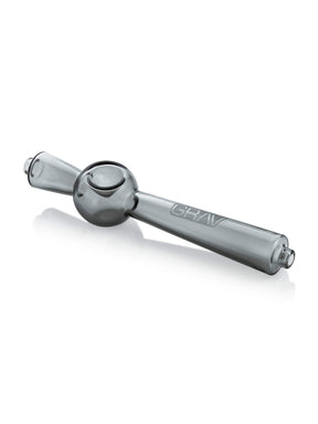 GRAV Deco Steamroller in Smoke - Compact 5.5" Hand Pipe with Deep Bowl - Side View