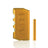 GRAV Dugout in Golden Rod - Compact Aluminum Hand Pipe with Storage - Front View