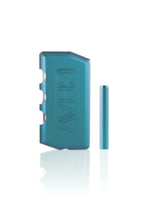 GRAV Dugout in Teal Aluminum with Matching One-Hitter, Compact Design, 3.5" - Front View